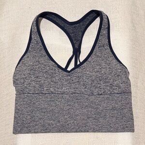 PINK Victoria's Secret Seamless Lightly Lined Bralette with Navy Trim